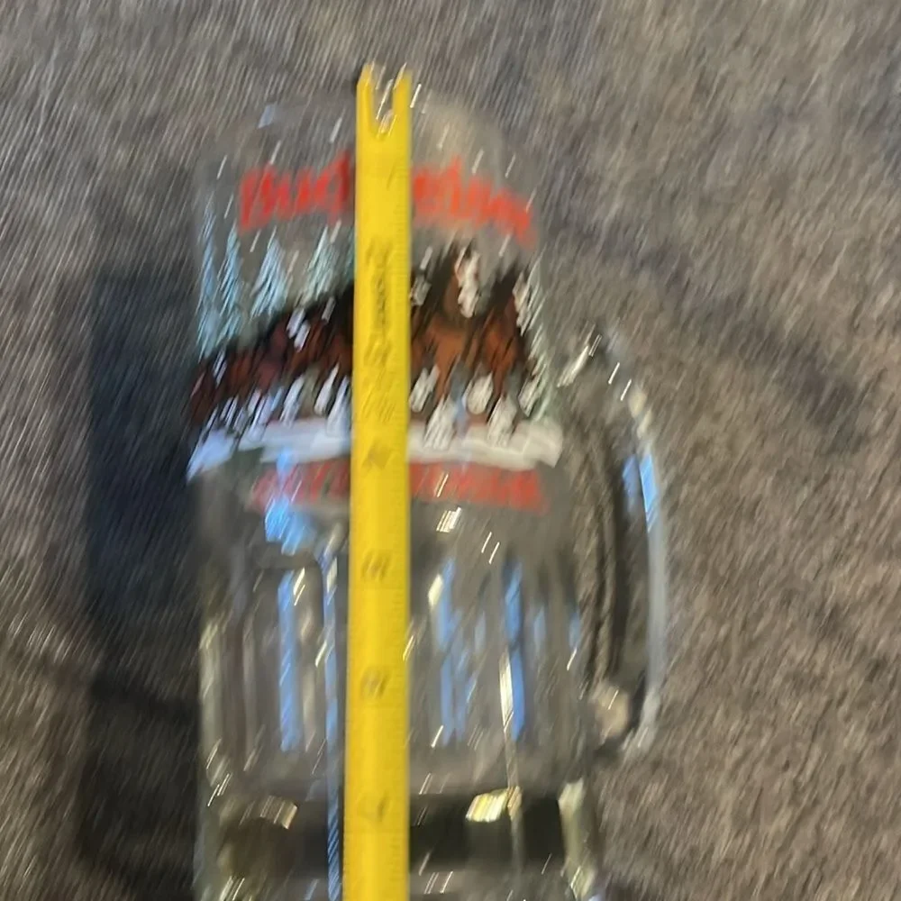 Extra large vintage Budweiser Clydesdales beer stein